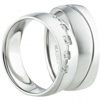 Partnerringe Edelstahl AB1470-AB1471 und Gravur