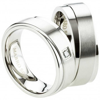 Partnerringe Edelstahl AB2434-AB2435 und Gravur