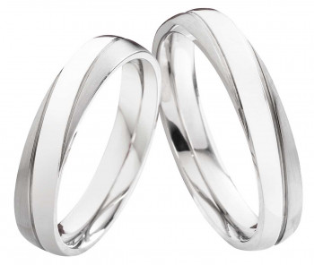 Edelstahlringe E183 ohne Stein mit Gravur