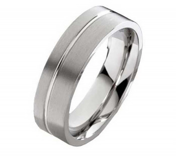 Herrenring Edelstahl HE270 ohne Stein mit Gravur