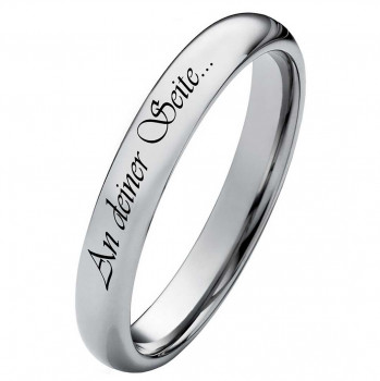 Herrenring wolframring HW119 mit Außengravur