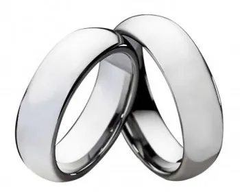 Kratzfeste Ringe aus Wolfram 6mm breit W104 poliert mit gratis Gravur