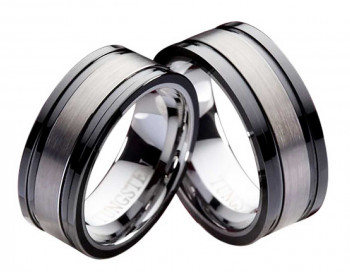 Partnerringe Wolframringe PW106 ohne Stein
