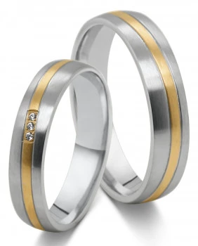 Partnerringe Edelstahl AB4790-AB4791