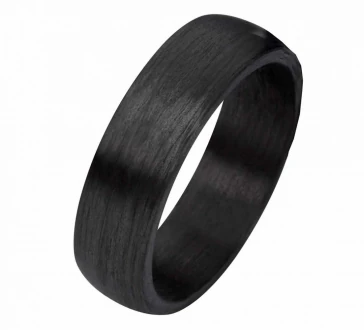 Mobile Preview: Carbon Partnerringe C001 – Schwarz & zeitlos