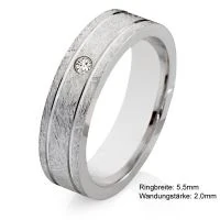 Mobile Preview: Silberring Damen aus 925 Silber mit echtem Diamant SB98, exklusiv