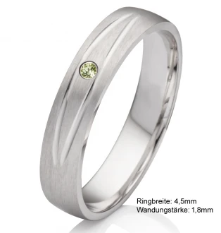 Mobile Preview: Silberring aus massivem Silber mit grünem Peridot SP100, edel