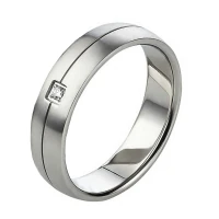 Mobile Preview: Romantische Edelstahlring mit Gravur AB1004