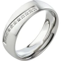 Mobile Preview: Edelstahlring mit glatter Oberfläche AB1770