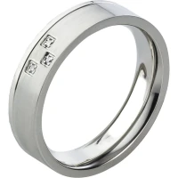 Mobile Preview: Edler Edelstahlring schlicht Design AB1774