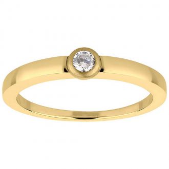 Verlobungsring Damenring CAB3448 mit Goldfarbiger Beschichtung