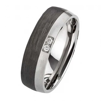 Mobile Preview: Titan Carbonring AB3846 für modernen Schmuck