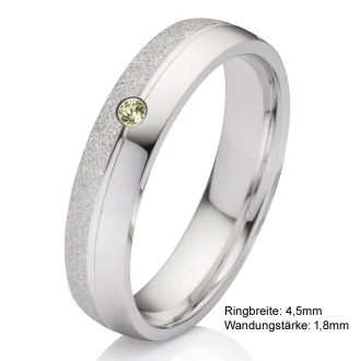 Mobile Preview: Damenring aus Silber 925 mit funkelndem Peridot SP42