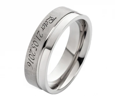 Mobile Preview: Liebevolle Botschaft auf Herrenring T084