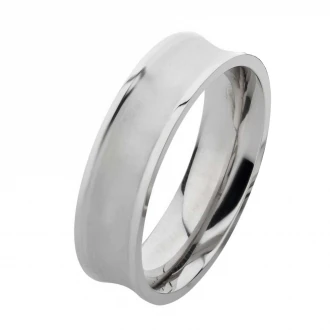 Mobile Preview: Schmale Ring E066 Unisex mit Gravur