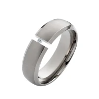 Mobile Preview: Titanring 7mm Quergebürstet LUC56