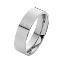 Mobile Preview: Damenring aus Titan mit Stein MOR63