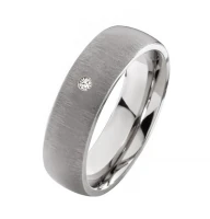 Mobile Preview: Ring aus Titan MOR66 mit Gebürsteter Oberfläche