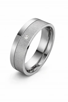 Mobile Preview: Schöne Damenring T007 mit Zirkonia oder Diamant