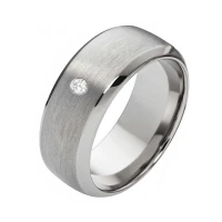 Mobile Preview: Titanring Damenring mit Diamant T193