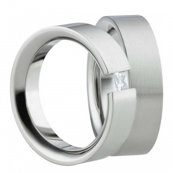 Partnerringe Edelstahl AB1478-AB1479 und Gravur