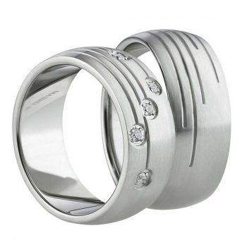 Edelstahlringe AB1486-AB1487 und Gravur