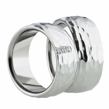 Partnerringe Edelstahl AB1480-AB1481 und Gravur