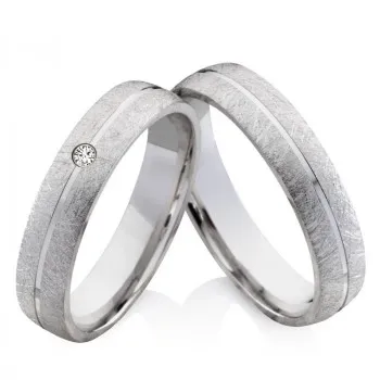 Ringe aus Silber 925 SB37 mit Diamant und Gravur