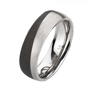 Mobile Preview: Herrenring Titan Carbon AB3855 – Modern & Elegant