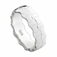 Mobile Preview: Herrenring PS809 Silberring, schlicht und elegant für jeden Tag.