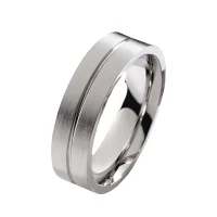 Mobile Preview: Herrenring E025 ohne Stein mit Gravur