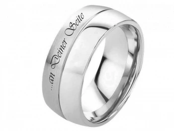 Herrenring Edelstahl HE136 mit Außengravur