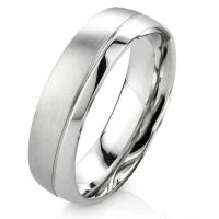 Mobile Preview: Edelstahlringe E142 mit Etui und Gravur