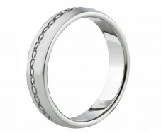 Mobile Preview: Herrenring Edelstahl modern & robust AB1001