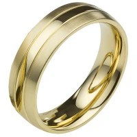 Mobile Preview: Herrenring MOR24 mit goldfarbiger Beschichtung
