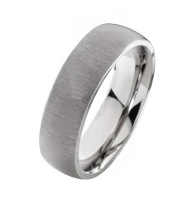 Mobile Preview: Herrenring aus Titan MOR66 mit Gebürsteter Oberfläche