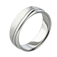 Mobile Preview: Herrenring Titan MOR72 5mm breit mit Gravur