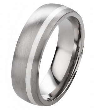 Herrenring Titanring HT001 mit Gravur
