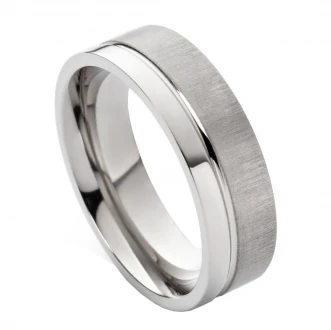 Mobile Preview: Klassischer Herrenring T026 6mm oder 8mm matt