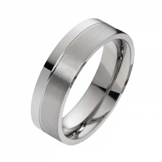 Mobile Preview: Massiver Herrenring T126 mit Gravur