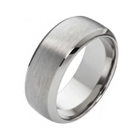 Mobile Preview: Titanringe Herrenring mit Gravur T193