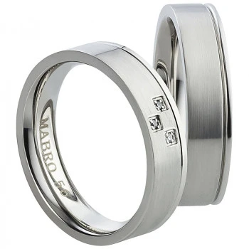 Partnerringe Edelstahl AB1774-AB1775 und Gravur