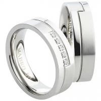 Partnerringe Edelstahl AB1772-AB1773 und Gravur