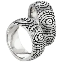 Partnerringe Edelstahl AB2620-AB2621 und Gravur