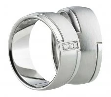 Partnerringe AB1140-AB117 mit Diamanten