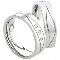 Partnerringe Edelstahl AB1756-AB1757 und Gravur
