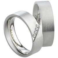 Partnerringe Edelstahl AB1768-AB1769 und Gravur