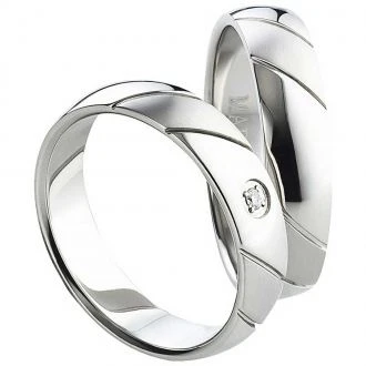 Partnerringe Edelstahl AB1552-AB1553 und Gravur