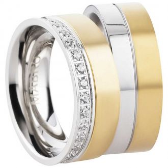 Partnerringe Edelstahl AB2842-AB2843 und Gravur