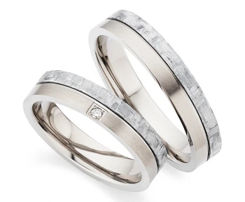 Titan Carbonring AB4102-103 mit W/Si 0,015 CT Diamant